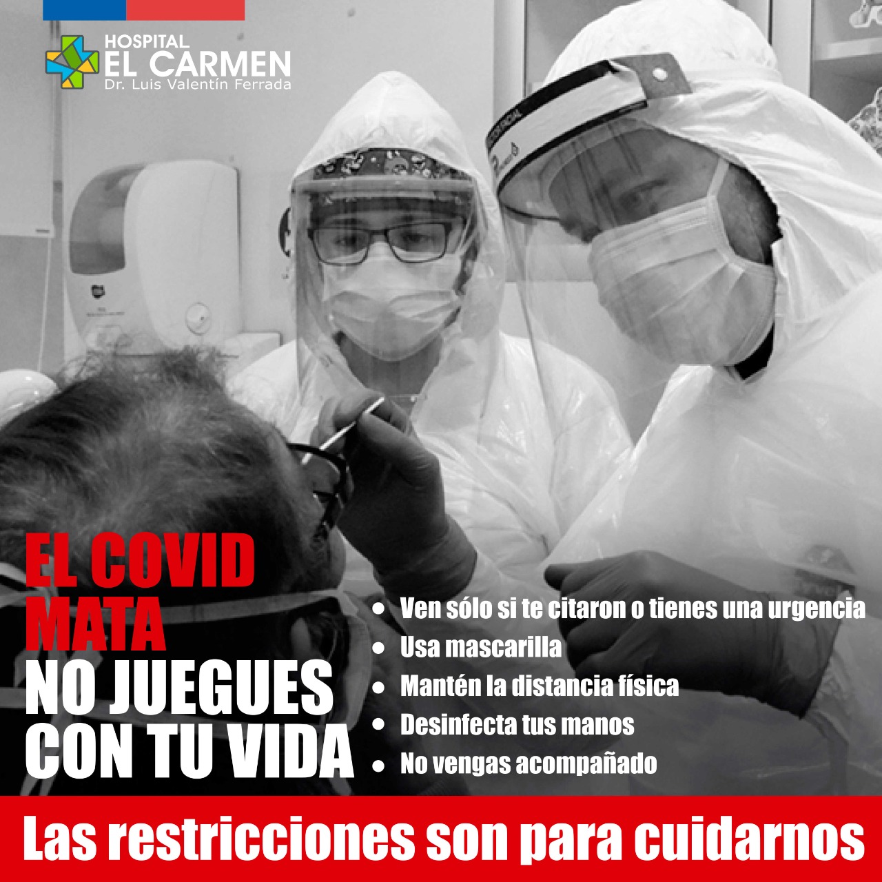 RESTRICCIONES AL ACUDIR AL HOSPITAL